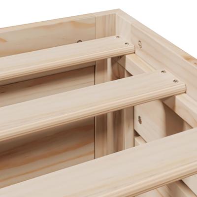 Bedframe zonder matras met lades massief grenenhout 135x190 cm