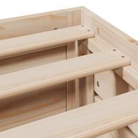 Bedframe zonder matras met lades massief grenenhout 135x190 cm - thumbnail