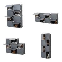 Draagbaar Modulair Schoenenrek InnovaGoods Grijs Inhoud 28 paar - thumbnail