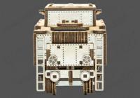 Wooden city 3D puzzel locomotief en kolenwagen - thumbnail