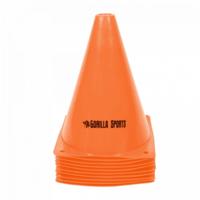 Set van 10 pionnen 17 cm oranje - thumbnail