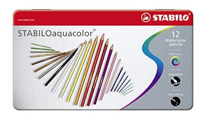 Kleurpotlood stabilo 1612 aquacolor blik 12st ass | 5 stuks Kleurpotlood stabilo 1612 aquacolor blik 12st ass | 5 stuks