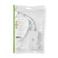 Mini-DisplayPort multi-adapterkabel | Mini-DisplayPort male - VGA female + DVI-D 24+1-pins female + HDMI-uitgang | 0,2 m | Wit - thumbnail