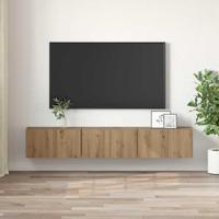 TV Kast Set Artisan Eiken MDF, Fineer Middelgroot TV Kast - thumbnail