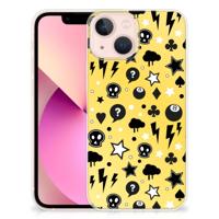 Silicone Back Case iPhone 13 mini Punk Geel - thumbnail