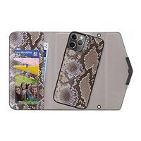 Mobilize 2in1 Elegant Magnet Clutch Apple iPhone 11 Pro Beige Snake - thumbnail