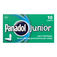 Panadol Junior Zetpillen 250mg 1-6 Jaar - thumbnail