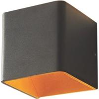 Artdelight Wandlamp Fulda 10x10 cm koper zwart - thumbnail