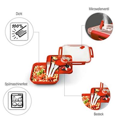 Rotho Memory Lunchbox Magnetron To Go Rood Rotho Memory Lunchbox Magnetron To Go Rood