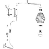EGLO wandlamp Tabillano 1 - thumbnail