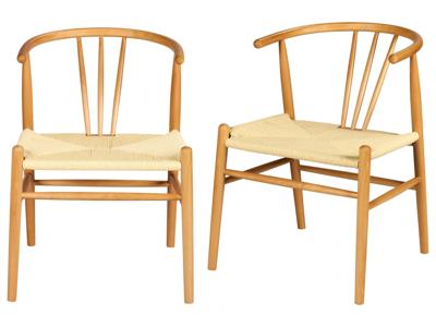 LIVARNO Set van 2 eetkamerstoelen