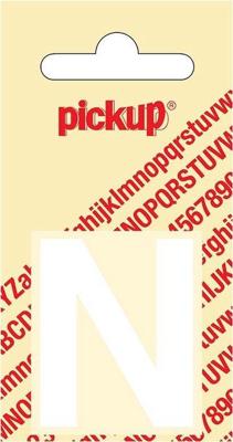 Plakletter Helvetica 40 mm Sticker witte letter n Pickup - Pickup