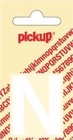 Plakletter Helvetica 40 mm Sticker witte letter n Pickup - Pickup - thumbnail