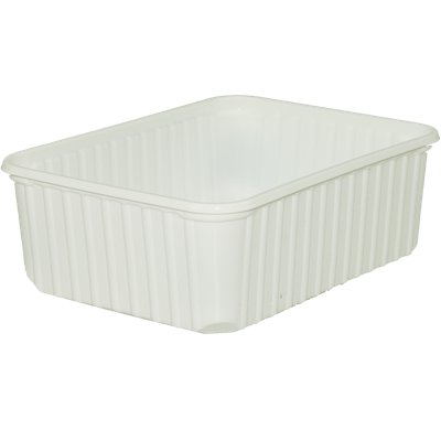 Bak | PP | 1000ml | kilobak | 180x135x60mm | wit | 400 stuks