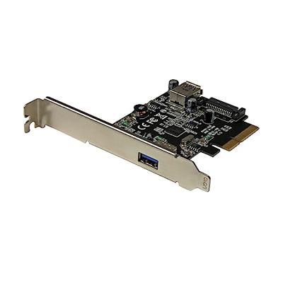 .com 2-Poorts USB 3.1 (10Gbps) kaart- USB-A, 1x externe, 1x interne - PCIe USB 3.1 kaart type-A - PCI Express - ondersteunt UASP - USB-adapter - PCIe x4 laag profiel - USB 3.1 x 2