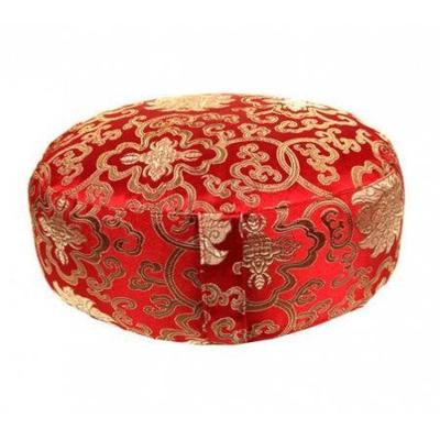 Yogi & Yogini Meditatiekussen Rond Katoen Rood - Lotus - 33 x 17 cm
