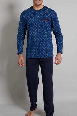 Gotzburg Pyjama blauw met rechte pijpen