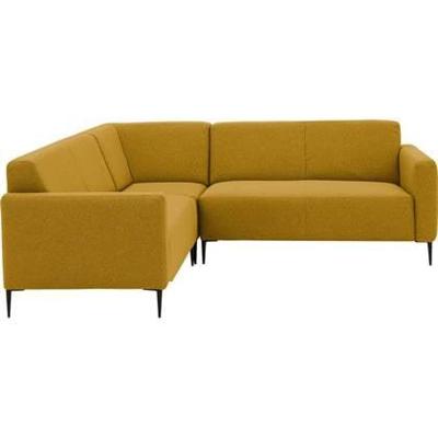 Goossens Bank Key West geel, stof, 2-zits, modern design