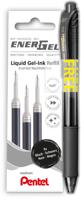 Pentel vulling Energel, 0,7 mm, zwart, 3 stuks + roller (GRATIS) - thumbnail