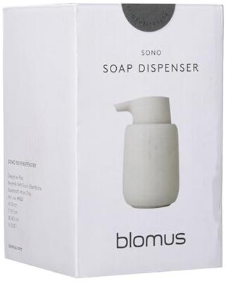 Blomus Sono Zeepdispenser Micro Chip keramiek wit