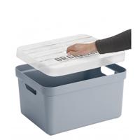 Sunware Sigma Home Opbergbox 32L 44.4x34.2x24.2 cm Lichtblauw - thumbnail