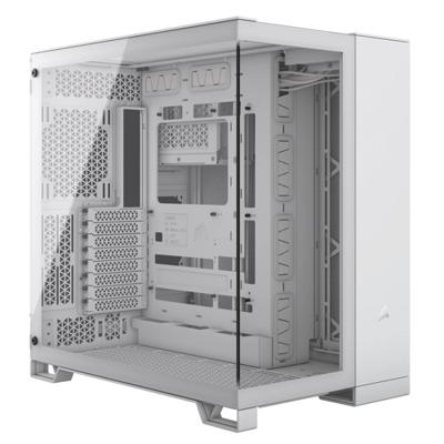 PC-behuizing - CORSAIR - 6500X Mid-Tower dubbele kamer van gehard glas - Wit