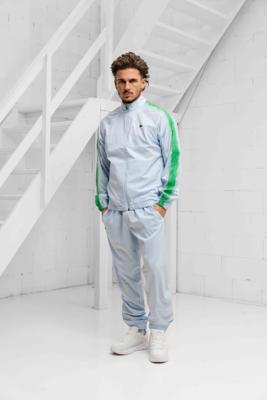 Lacoste Tennis x Daniil Medvedev Trainingspak Heren Lichtblauw/Groen - Maat S - Kleur: LichtblauwGroen | Soccerfanshop