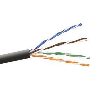 ACT CAT6A U/UTP PVC patch 305 m zwart