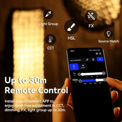 Ulanzi 120W RGB V-Mount videolamp met kleurtemperatuur 2700K-6500K en Bowens-mount