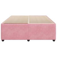 Bedframe fluweel roze 160x200 cm - thumbnail