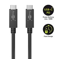 goobay USB-C PD oplaad- en synchronisatiekabel 100W - thumbnail