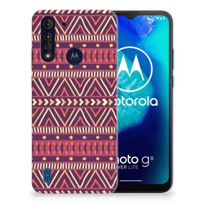Motorola Moto G8 Power Lite | TPU bumper | Aztec Paars