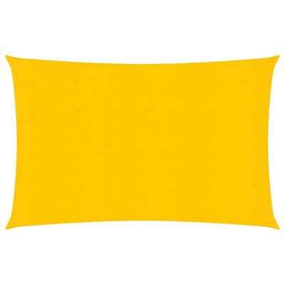 VidaXL Zonnezeil 160 g/m² 2,5x4 m hdpe geel