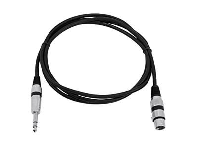 Omnitronic 30225182 XLR Adapterkabel [1x XLR-bus 3-polig - 1x Jackplug male 6,3 mm (stereo)] 2.00 m Zwart