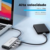 USB-HUB Vention CNBHB Grijs - thumbnail