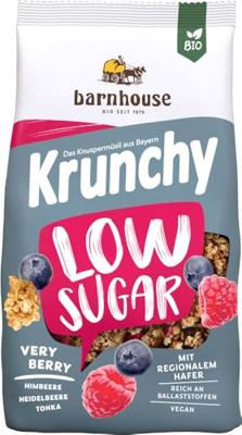 Barnhouse Krunchy Low Sugar Very Berry Biologische Muesli