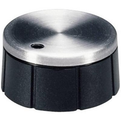 OKW A1321260 Draaiknop Aluminium, Zwart (Ø x h) 21 mm x 10 mm 1 stuk(s)