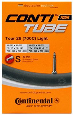 Continental binnenband "tour 28 all light" conti tube tour 28" 32/47-622/635 s42 sli