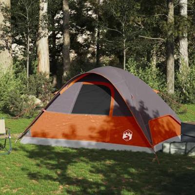 VidaXL Koepeltent 6-persoons waterdicht oranje VidaXL Koepeltent 6-persoons waterdicht oranje