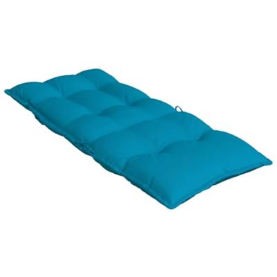 Stoelkussens 6 st hoge rug oxford stof lichtblauw