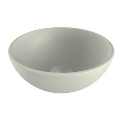 Waskom Opbouw Plieger Mini Round 26x12 cm Keramiek Mat Wit