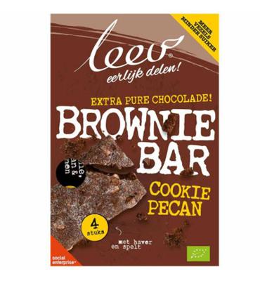 Leev Cookiebar brownie, pecan & granen bio (140 gr)
