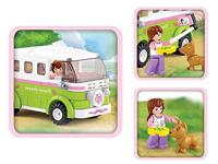 Sluban Camper (Girl's Dream) bouwstenen set (M38-B0523) - thumbnail