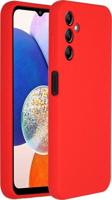 Accezz Liquid Silicone Backcover Samsung Galaxy A14 (5G) Telefoonhoesje Rood - thumbnail