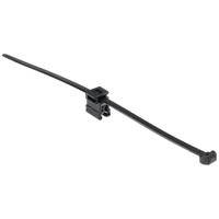 HellermannTyton 156-01153 T50ROSEC4B-PA66W-BK (100) Kabelbinder met clip 200 mm 4.6 mm Zwart 100 stuk(s) - thumbnail