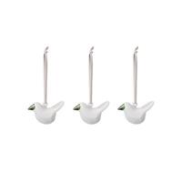 Iittala Glazen Mini vogel set wit 3 stuks - thumbnail