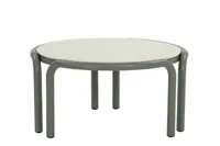 Apple Bee | Koffietafel Lugano Ø79,5 cm | Sintered Stone Travetino White - thumbnail