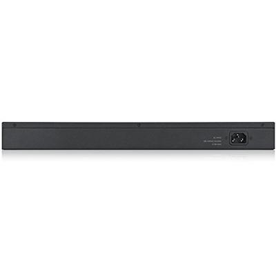 Zyxel 24/28 -port Gigabit Ethernet Smart Managed Switch - ontwerp zonder ventilator met 4 gigabit-combo poorten (4x DDR4-/ 4x GbE) [GS1920-24] 48 poorten 4 x poort. 48-port 4x SFP v1