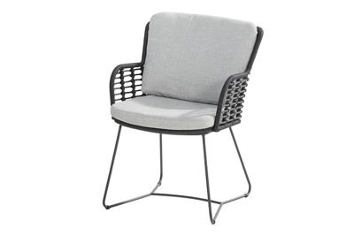 Fabrice dining chair Anthracite/Anthracite with 2 cushions | 4 Seasons Outdoor