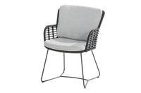 Fabrice dining tuinstoel antraciet B 61 x D 60 x H 87 cm 4SO - 4so - thumbnail